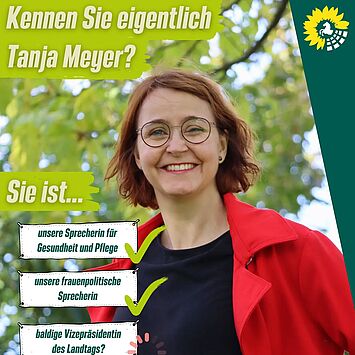 Tanja Meyer – unsere Kandidatin für das Amt der Landtags-Vizepräsidentin! 🚨 

💚 Mit 90,9 % Zustimmung haben wir Tanja...